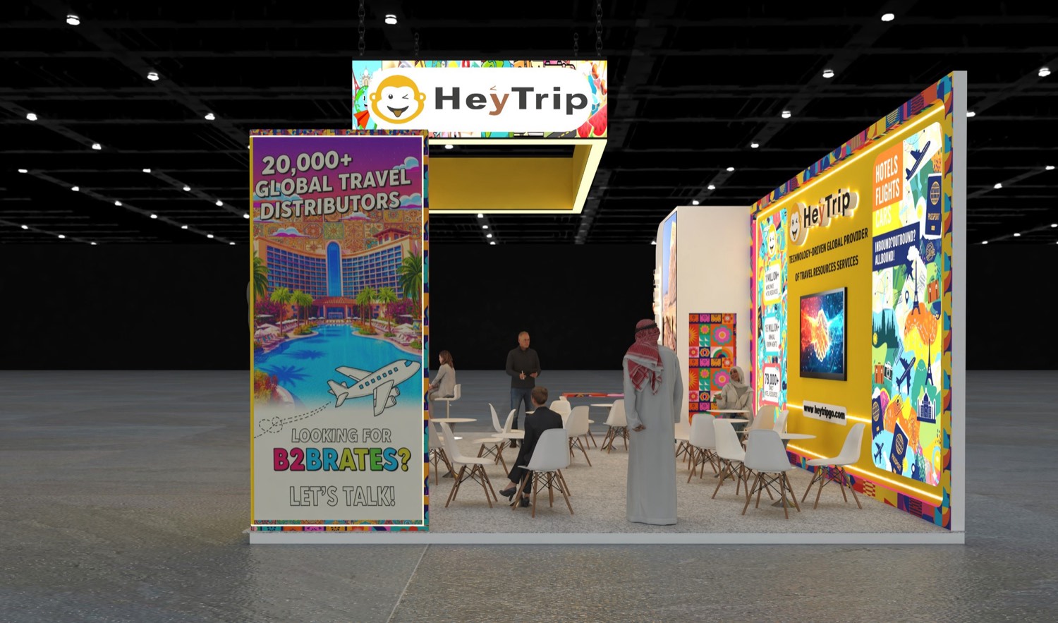 HeyTrip exhibition stand at FITUR Madrid