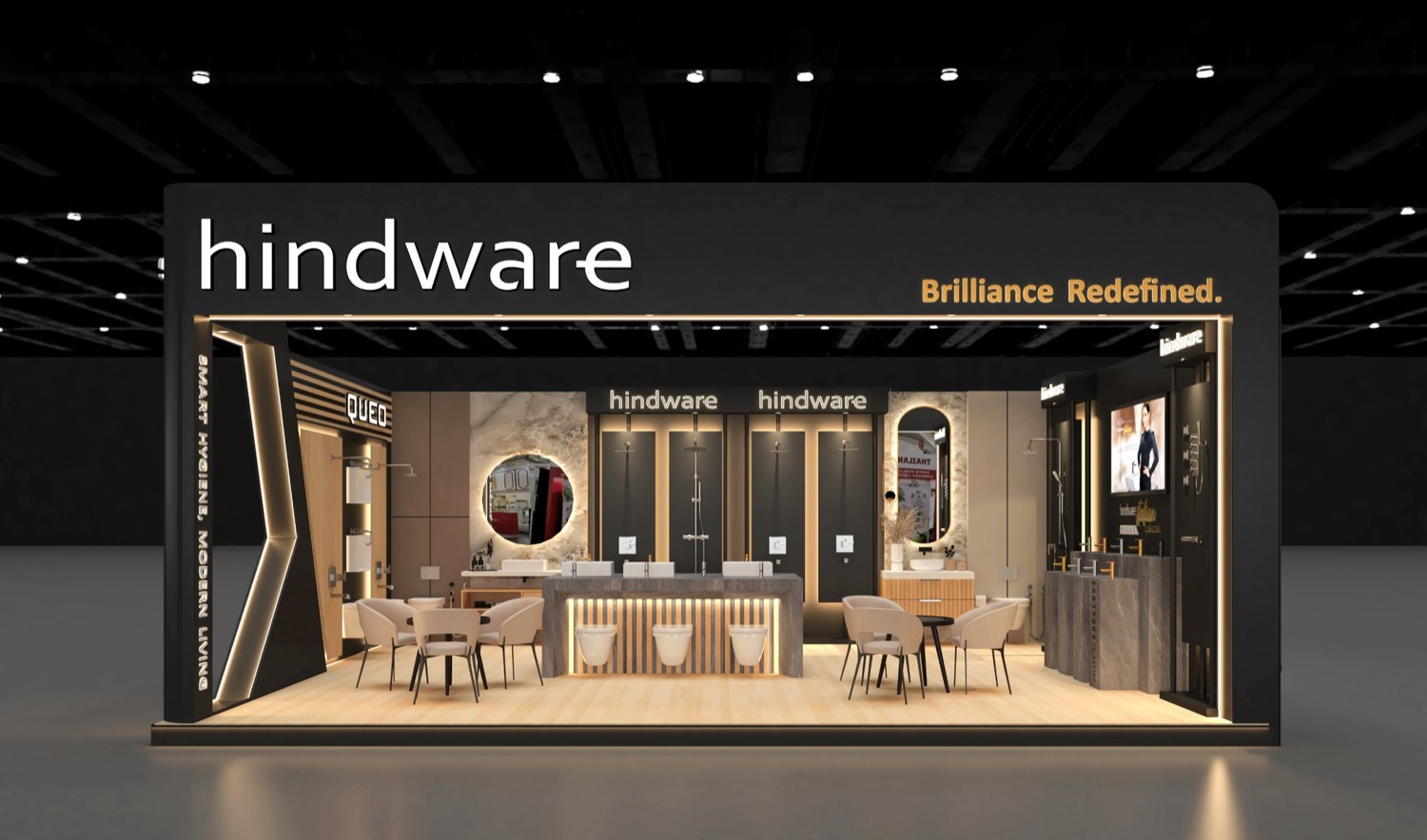 Hindware exhibition stand at Big 5 UAE