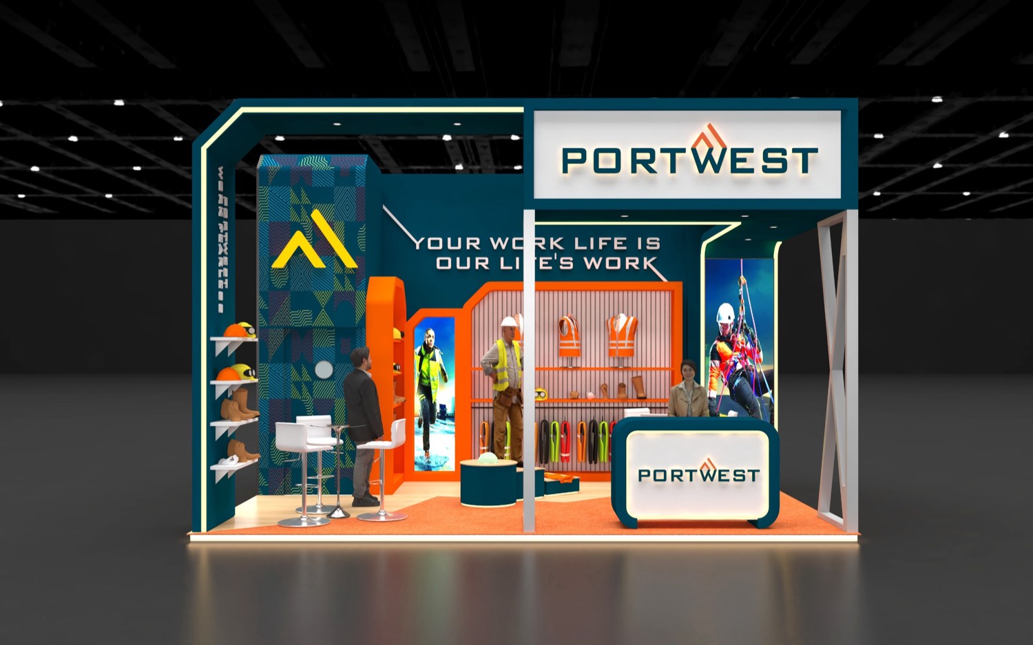 Portwest exhibition stand concept — Preventica Morocco