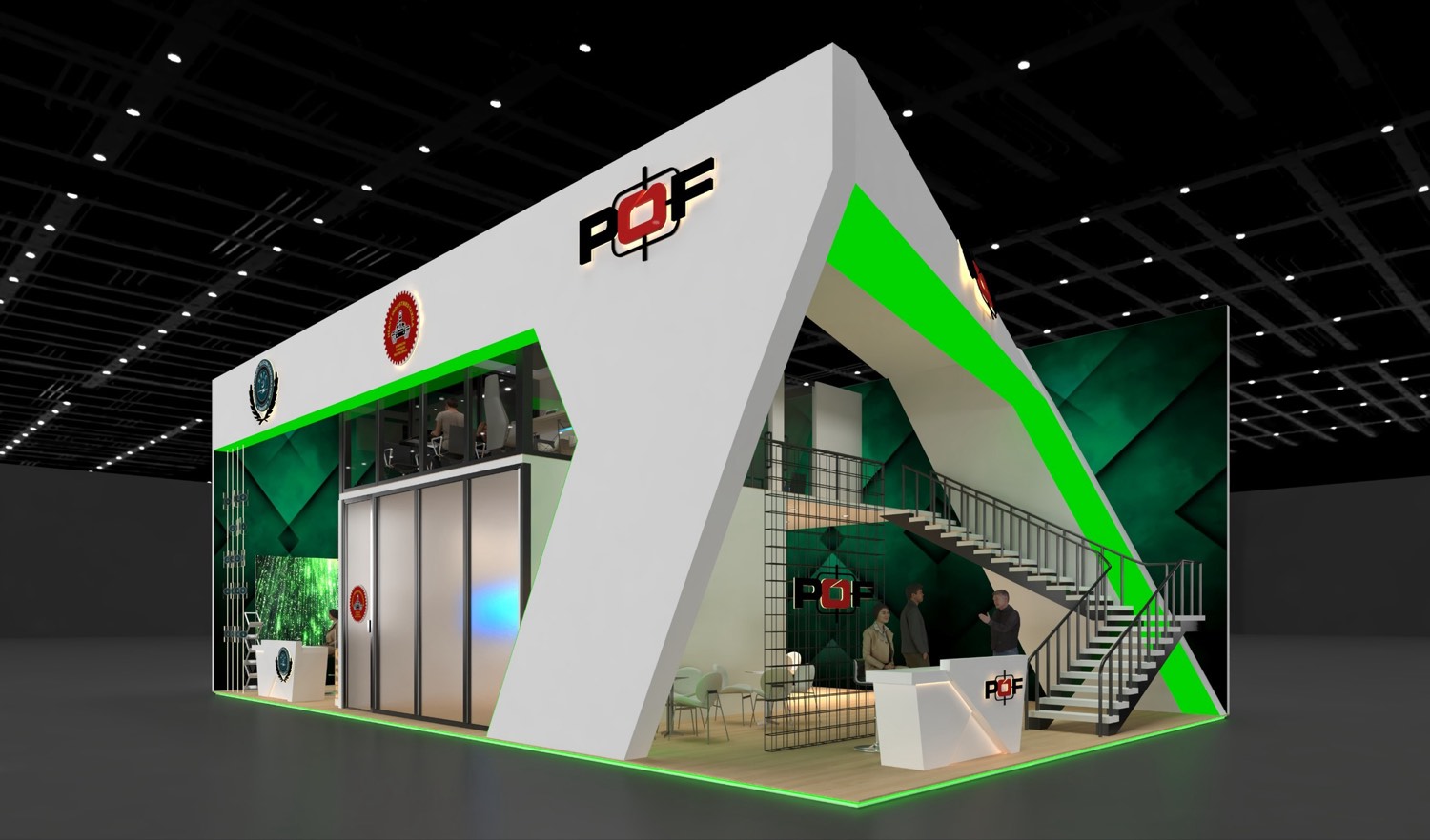 POF pavilion concept — defence exhibition